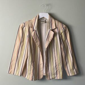 Striped Women’s Spring Blazer / Size M